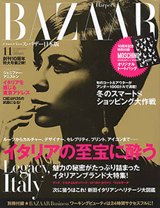 BAZAAR 2010年11月号に掲載されました